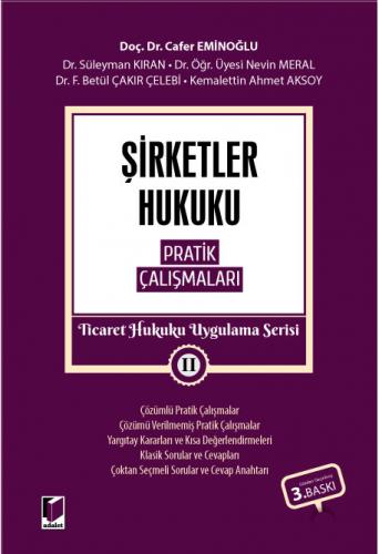 Şirketler Hukuku Pratik Çalışmaları - Ticaret Hukuku Uygulama Serisi