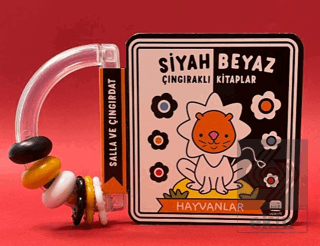 Siyah Beyaz Çıngıraklı Kitaplar Hayvanlar