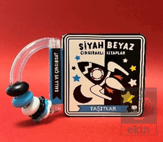 Siyah Beyaz Çıngıraklı Kitaplar Taşıtlar