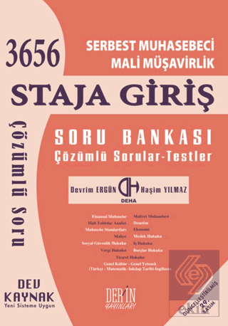 SMMM Staja Giriş Soru Bankası 2024