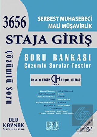 SMMM Staja Giriş Soru Bankası