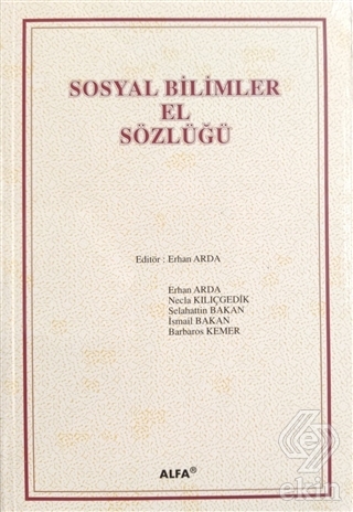 Sosyal Bilimler El Sözlüğü (Ciltli) Erhan Arda