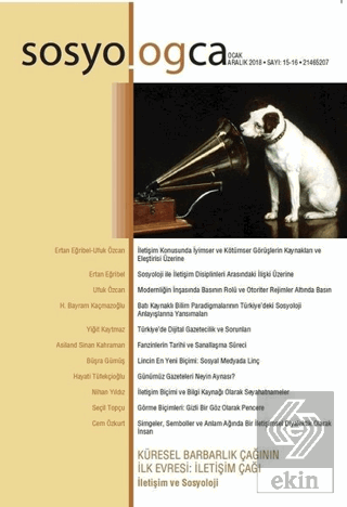 Sosyologca Dergisi: 15 - 16