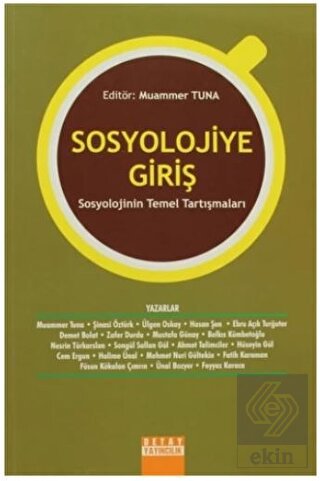 Sosyolojiye Giriş