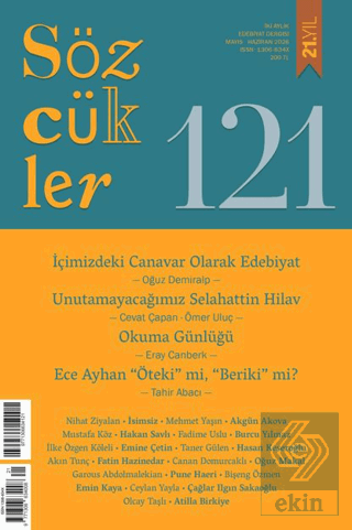 Sözcükler Dergisi 121. Sayı Mayıs - Haziran 2026