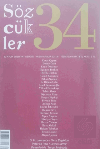 Sözcükler Dergisi Sayı: 34 Kasım - Aralık 2011