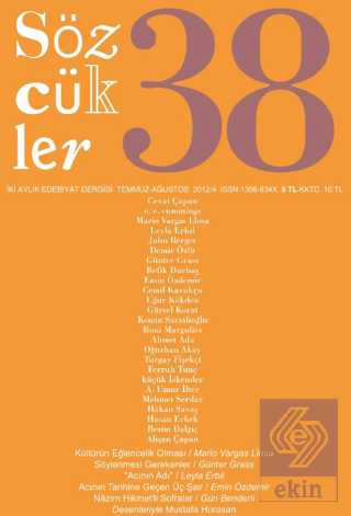 Sözcükler Dergisi Sayı: 38 Temmuz - Ağustos 2012