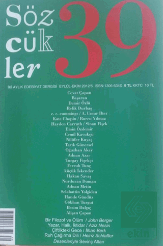 Sözcükler Dergisi Sayı: 39 Eylül - Ekim 2012