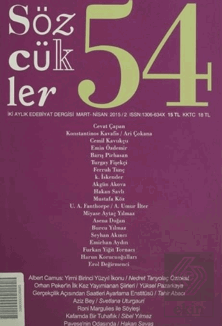 Sözcükler Dergisi Sayı: 54 / Mart-Nisan 2015