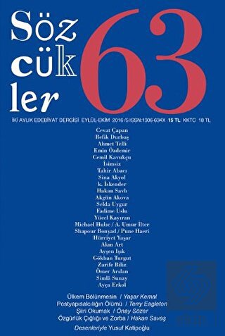 Sözcükler Dergisi Sayı : 63 Eylül - Ekim 2016