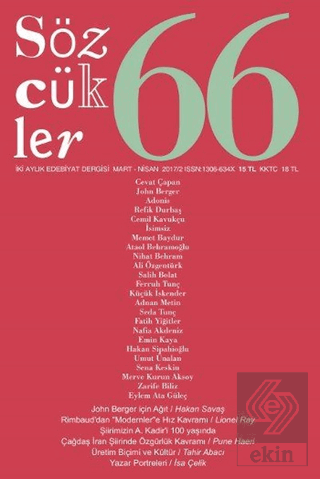 Sözcükler Dergisi Sayı : 66 Mart-Nisan 2017