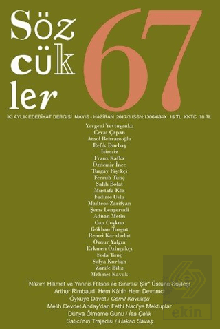 Sözcükler Dergisi Sayı : 67 Mayıs-Haziran 2017