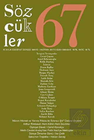 Sözcükler Dergisi Sayı : 67 Mayıs-Haziran 2017