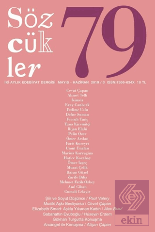 Sözcükler Dergisi Sayı: 79 Mayıs - Haziran 2019