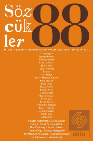 Sözcükler Dergisi Sayı: 88 Kasım - Aralık 2020