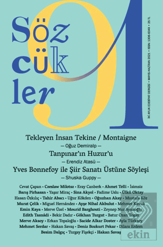 Sözcükler Dergisi Sayı: 91 Mayıs-Haziran 2021