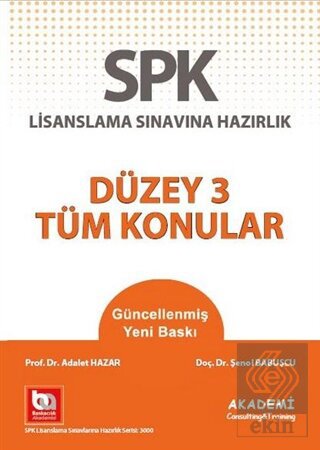 SPK Lisanslama Sınavına Hazırlık - Düzey 3 Tüm Kon