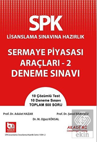 SPK Lisanslama Sınavına Hazırlık Sermaye Piyasası