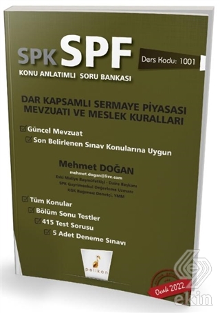 SPK - SPF Dar Kapsamlı Sermaye Piyasası Mevzuatı v