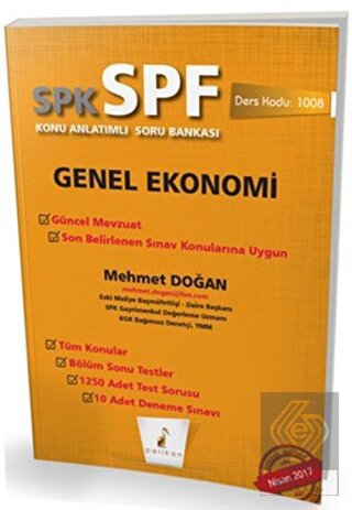 SPK - SPF Genel Ekonomi Konu Anlatımlı Soru Bankas