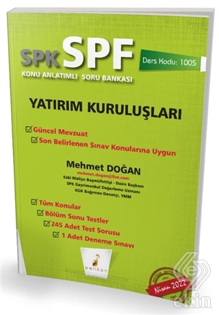 SPK - SPF Yatırım Kuruluşları Konu Anlatımlı Soru