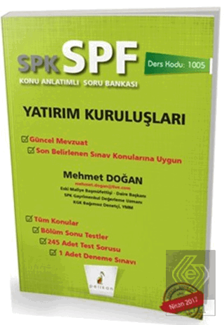 SPK - SPF Yatırım Kuruluşları Konu Anlatımlı Soru