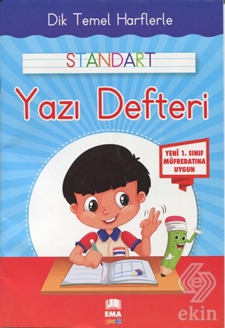 Dik Temel Harflerle Standart Yazı Defteri