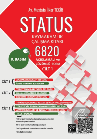 Status Kaymakamlık Çalışma Kitabı 6820 Açıklamalı ve Çözümlü Soru