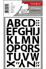 STC-571 23 M  PP ŞEFFAF HARF ETİKETİ