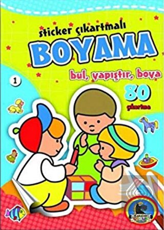 Sticker Çıkartmalı Boyama (6 Kitap Takım)