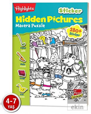 Sticker Hidden Pictures Macera Puzzle (Tek Kitap)
