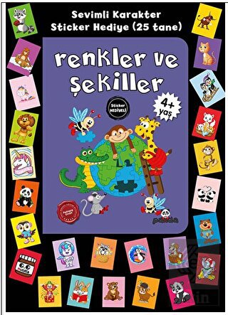 Stickerlı 4+ Yaş Renkler ve Şekiller