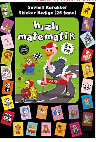 Stickerlı 5+ Yaş Hızlı Matematik