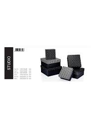 Studıo kare sıyah Hediyelik kutu 4 numara