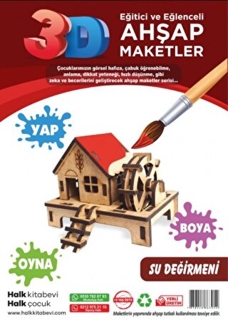 Su Değirmeni Ahşap Maket