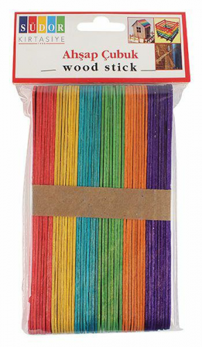 SÜDOR AHŞAP DONDURMA SAPI BY.RENKLİ