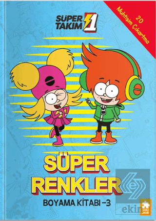 Süper 1 Takım: Süper Renkler Boyama Kitabı - 3