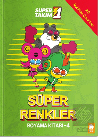 Süper 1 Takım: Süper Renkler Boyama Kitabı - 4