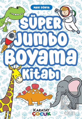 Süper Jumbo Boyama Kitabı - Mavi Dünya