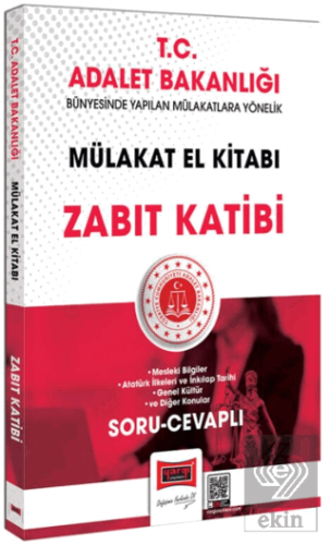 T.C. Adalet Bakanlığı Zabıt Katibi Mülakat El Kitabı Soru Cevaplı
