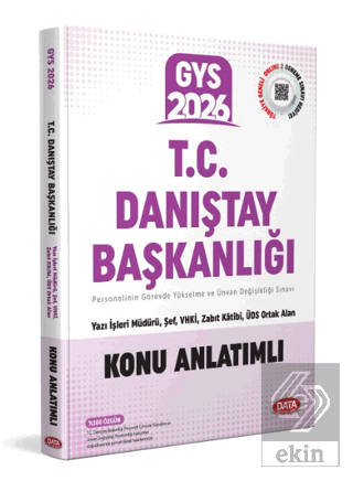 T.C. Danıştay Başkanlığı GYS Konu Anlatımlı Kolektif Data Yayınları Sa