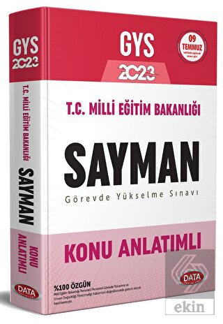 T.C. Milli Eğitim Bakanlığı Sayman GYS Konu Anlatı