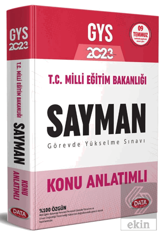 T.C. Milli Eğitim Bakanlığı Sayman GYS Konu Anlatı