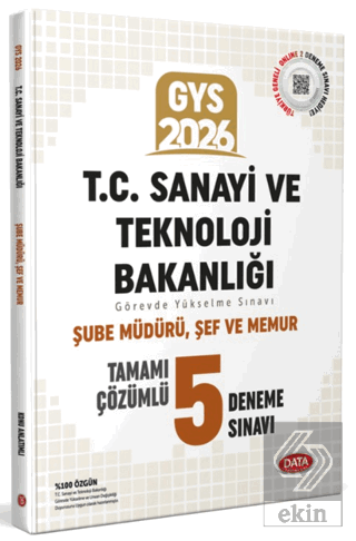 T.C. Sanayi ve Teknoloji Bakanlığı GYS Şube Müdürü - Şef Tamamı Çözüml