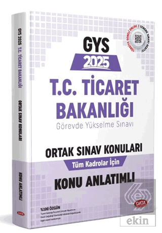 T.C. Ticaret Bakanlığı GYS Ortak Sınav Konuları Konu Anlatımlı