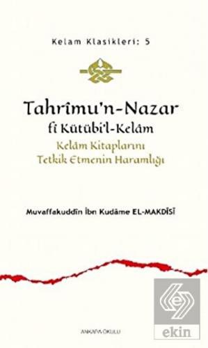 Tahrimu'n-Nazar Fi Kütübi'l-Kelam