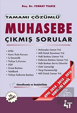 Tamamı Çözümlü Muhasebe Çıkmış Sorular