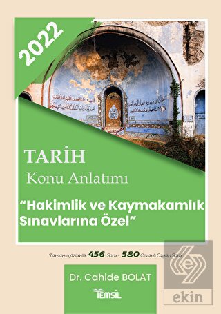 Tarih Konu Anlatımı Hakimlik ve Kaymakamlık Sınavlarına Özel