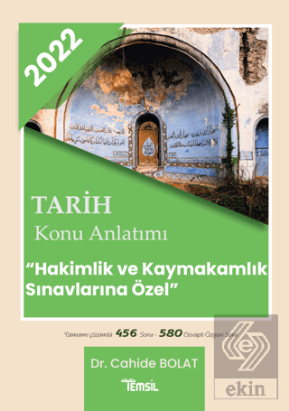 Tarih Konu Anlatımı Hakimlik ve Kaymakamlık Sınavlarına Özel