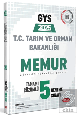 Tarım ve Orman Bakanlığı Memur GYS Tamamı Çözümlü 5 Deneme Sınavı